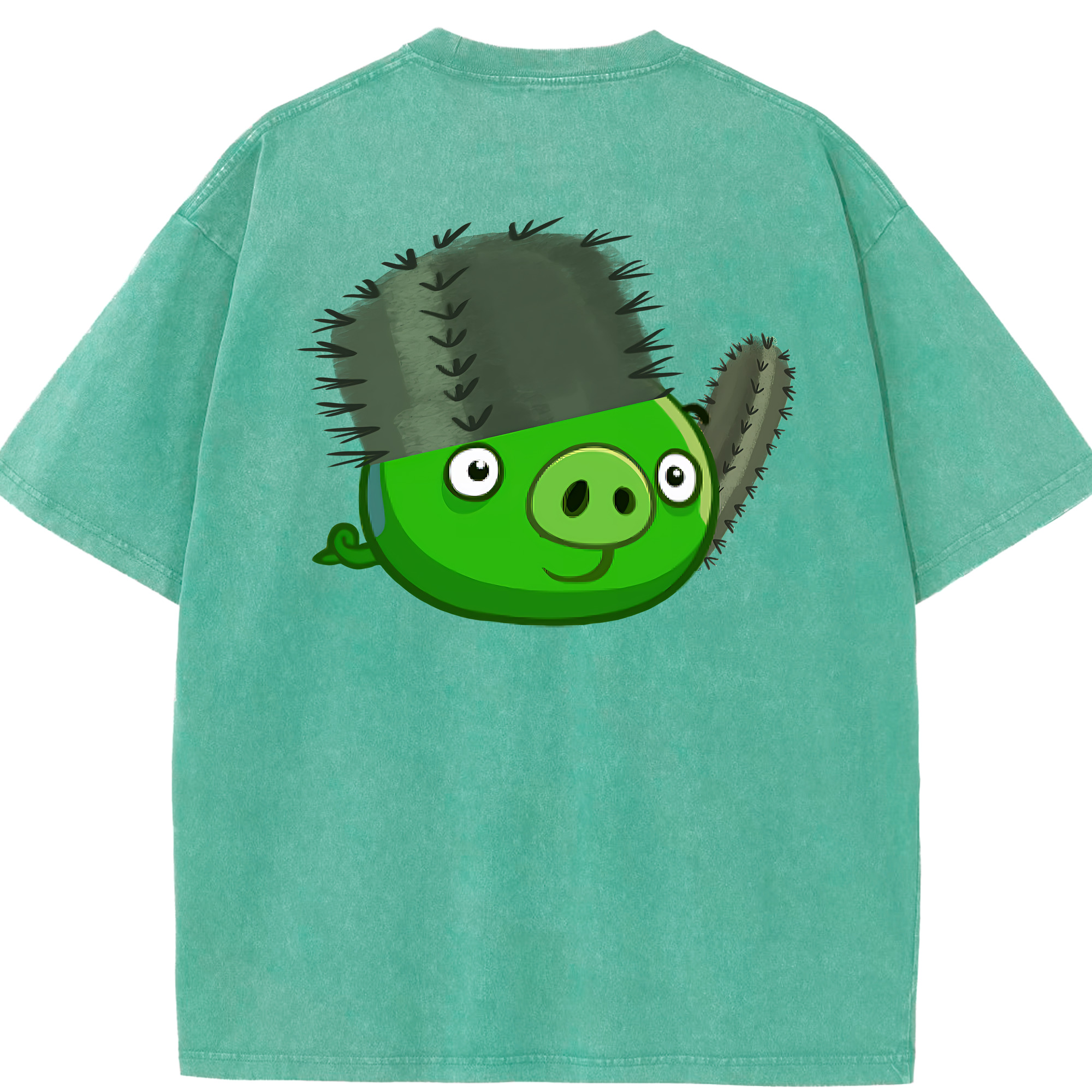 （画像用） Angry Birds アングリーバード 綿100% ヴィンテージ風 半袖Tシャツ（背面プリント）
